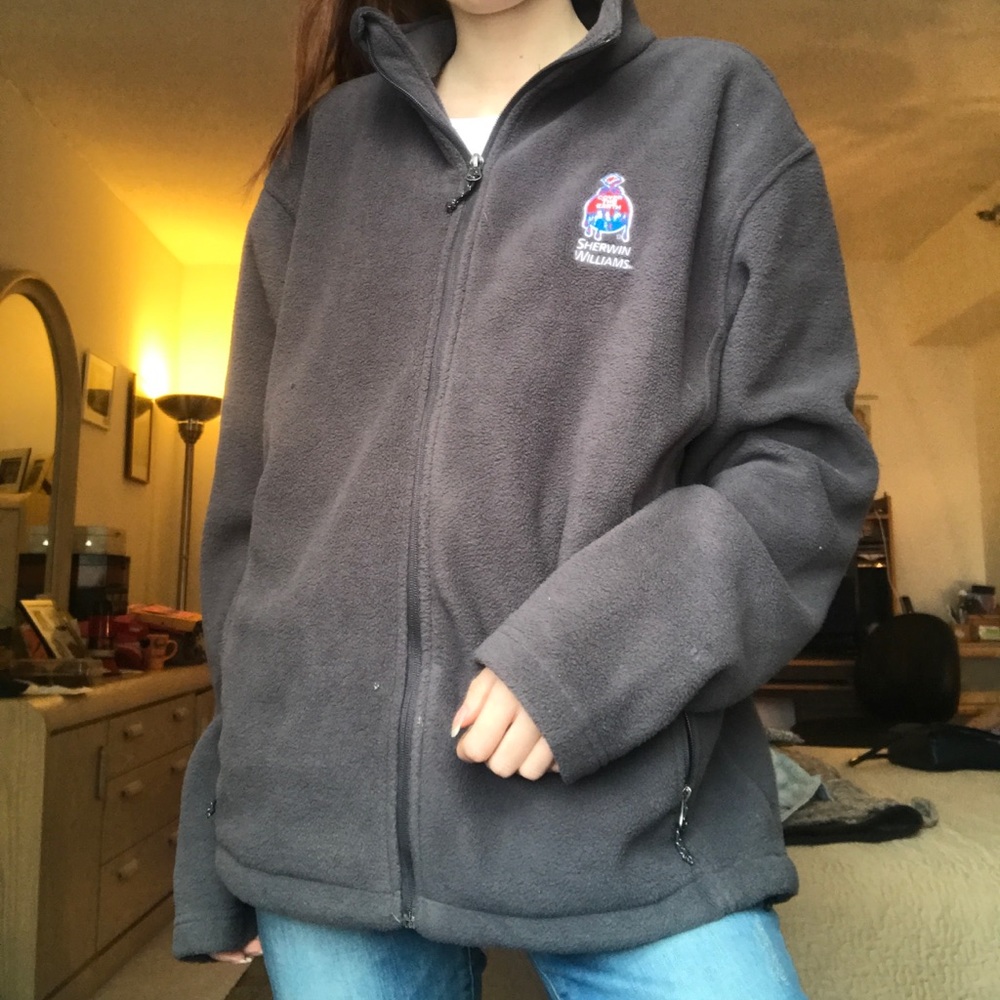 OVERSIZED MENS FLEECE JACKET